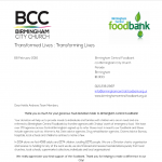 Birmingham Food Bank February 2016